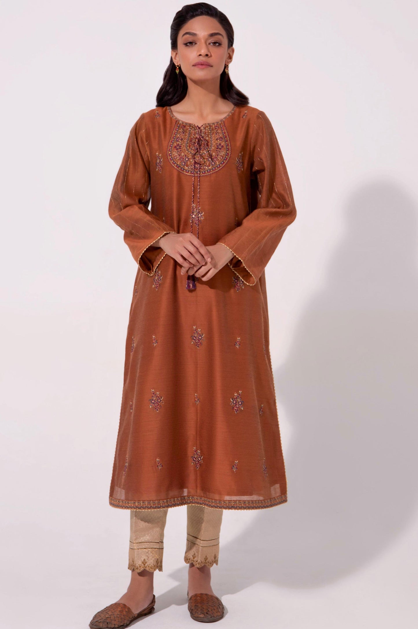 Stitched 1 Piece Cotton Net Shirt