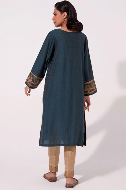 Stitched 1 Piece Embroidered Cotton Silk Shirt