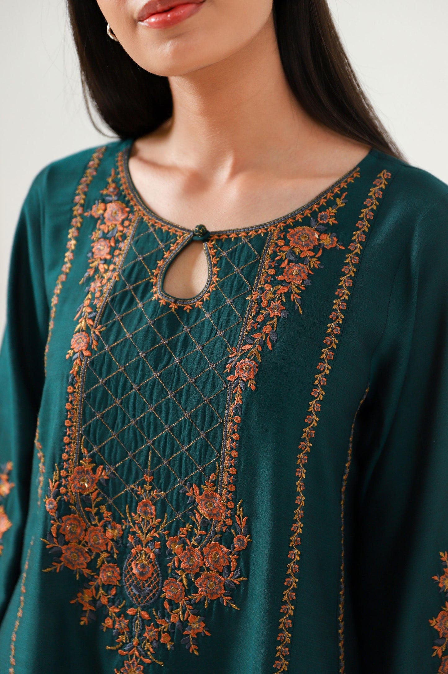 Stitched 1 Piece Cotton Silk Shirt