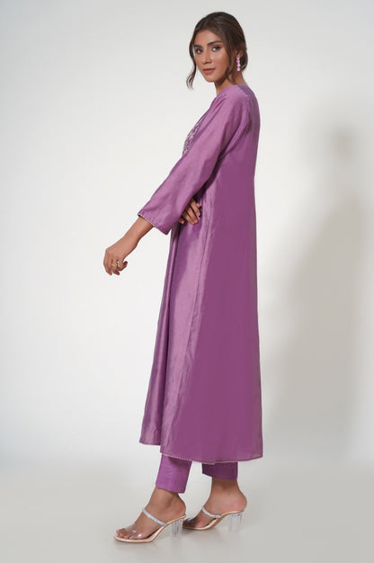 Stitched 1 Piece Cotton Net Embroidered Shirt