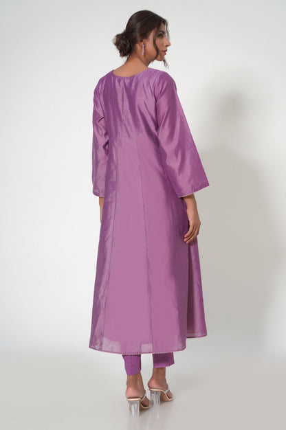 Stitched 1 Piece Cotton Net Embroidered Shirt