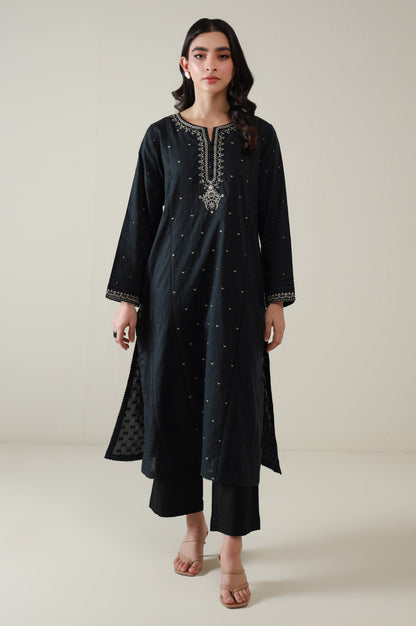 Sticthed 1 Piece Embroidered Jacquard Shirt