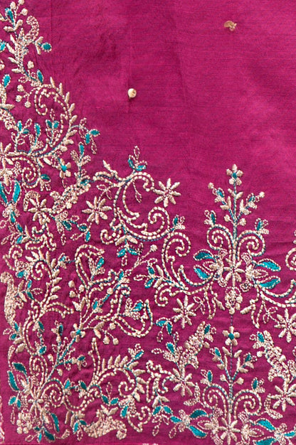 Stitched 2 Piece Jacquard Embroidered Shirt