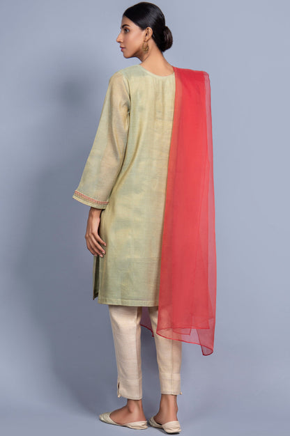 Stitched 2 Piece Mysuri Net Embroidered Suit