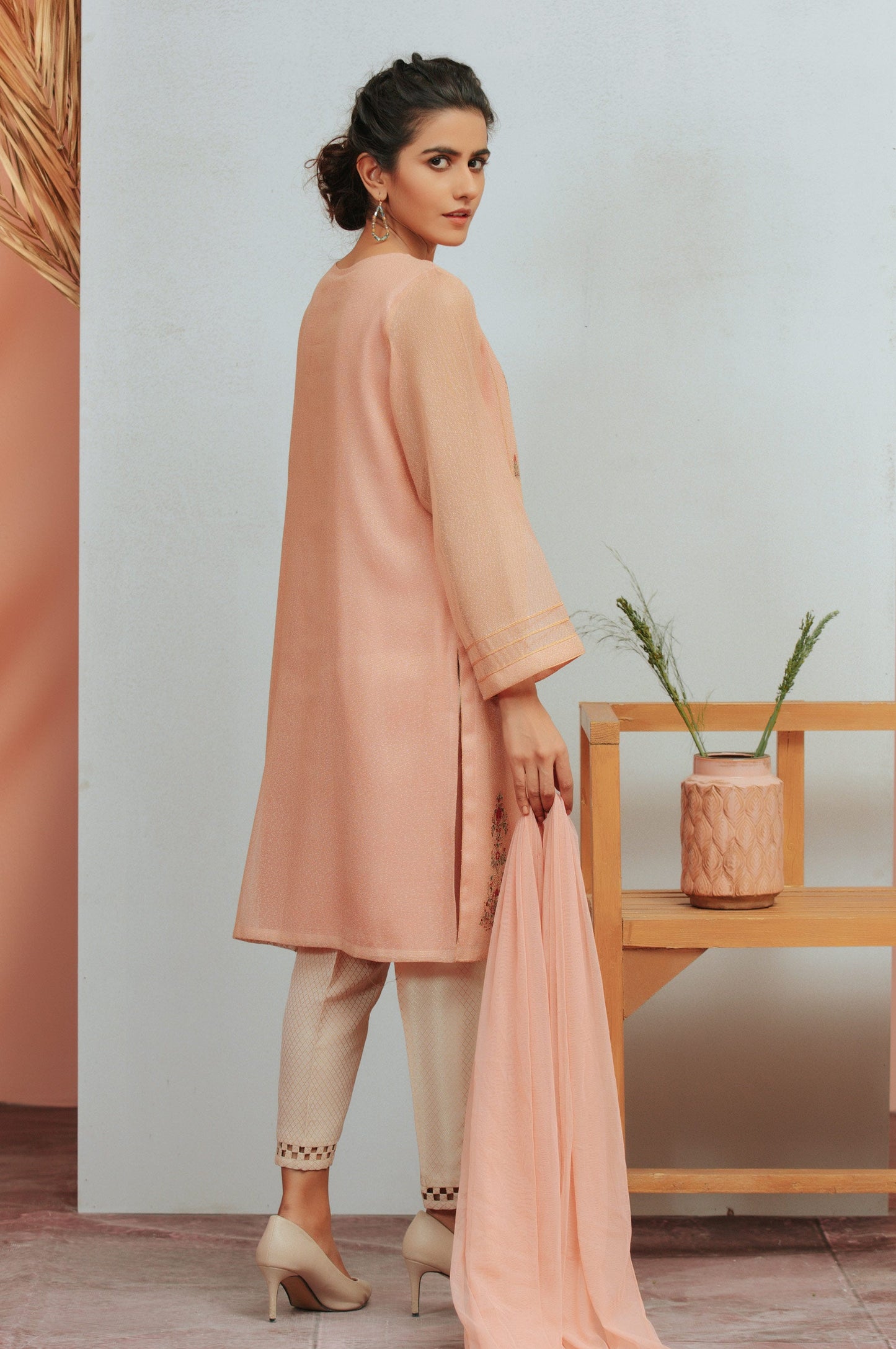 Stitched 2 Piece Karandi Maysori Embroidered Suit