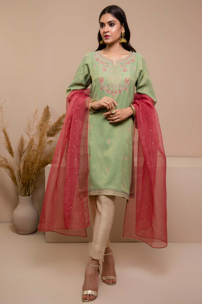 Stitched 2 Piece Zari Khadinet Shirt