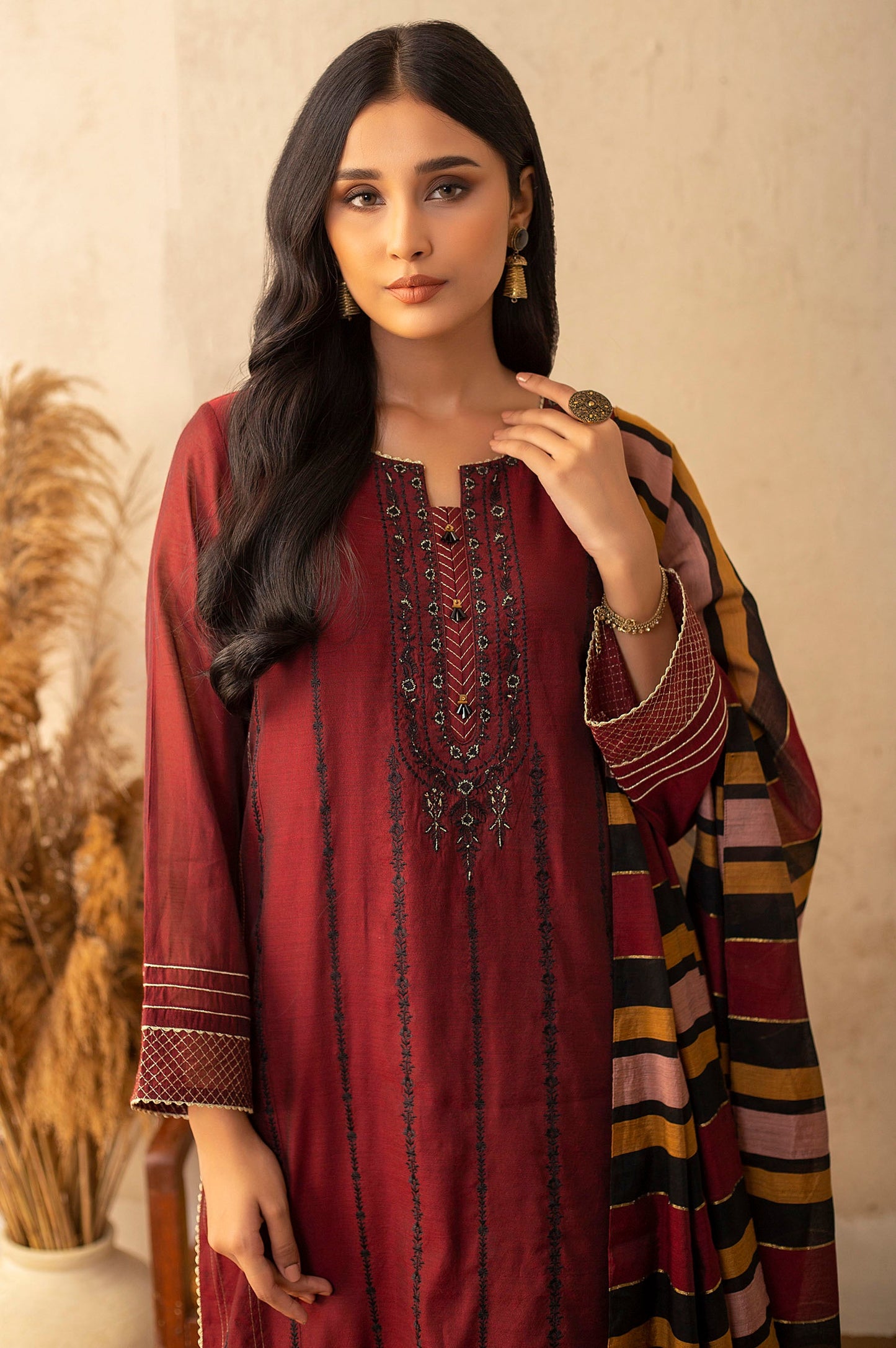 Stitched 2 Piece Staple Embroidered Suit