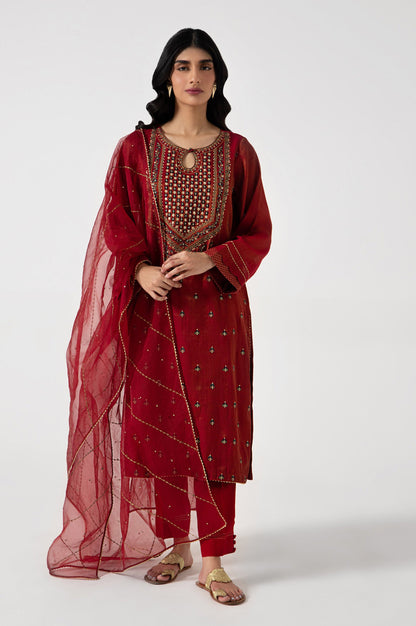 Stitched 2 Piece Mysuri Embroidered Suit