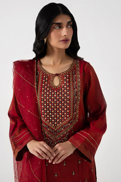 Stitched 2 Piece Mysuri Embroidered Suit