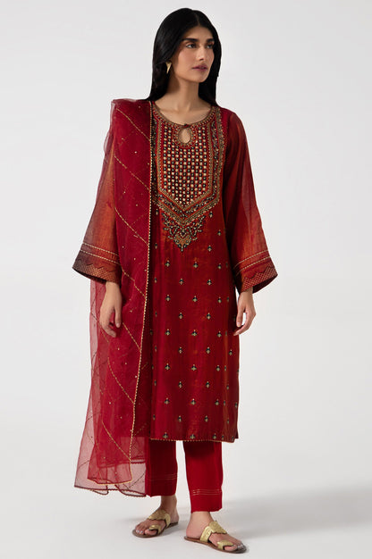Stitched 2 Piece Mysuri Embroidered Suit