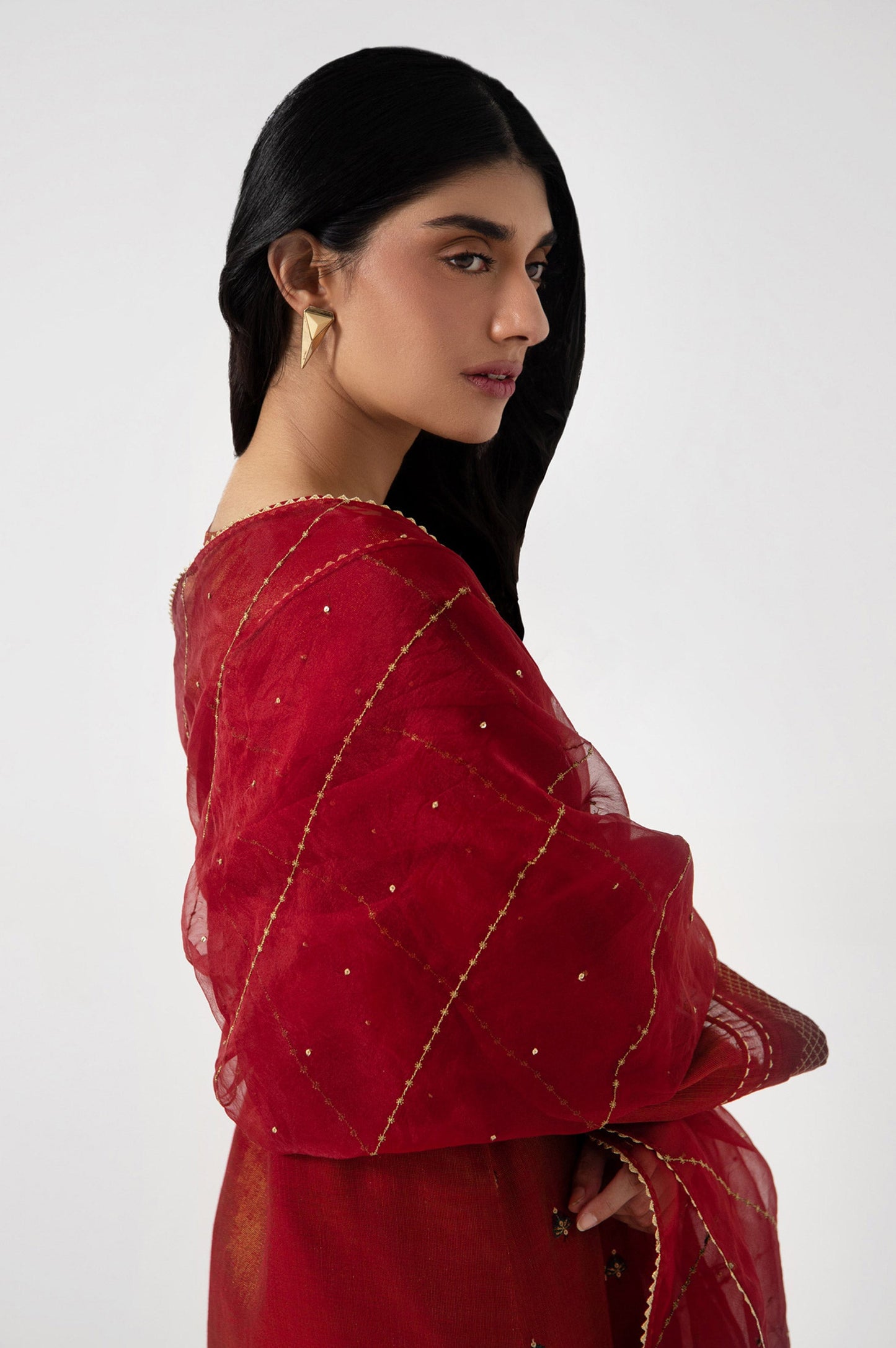 Stitched 2 Piece Mysuri Embroidered Suit