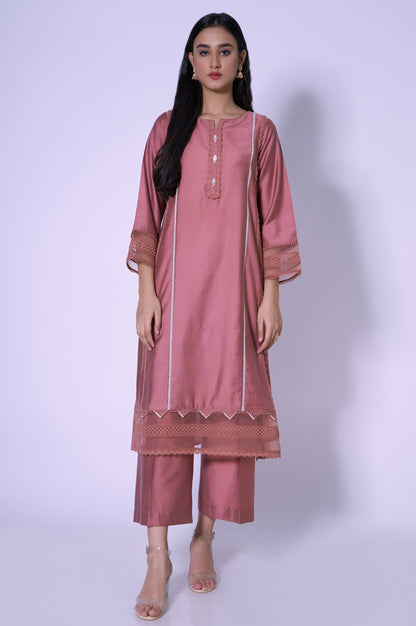 Stitched 2 Piece Cotton Silk Stylized Outfit