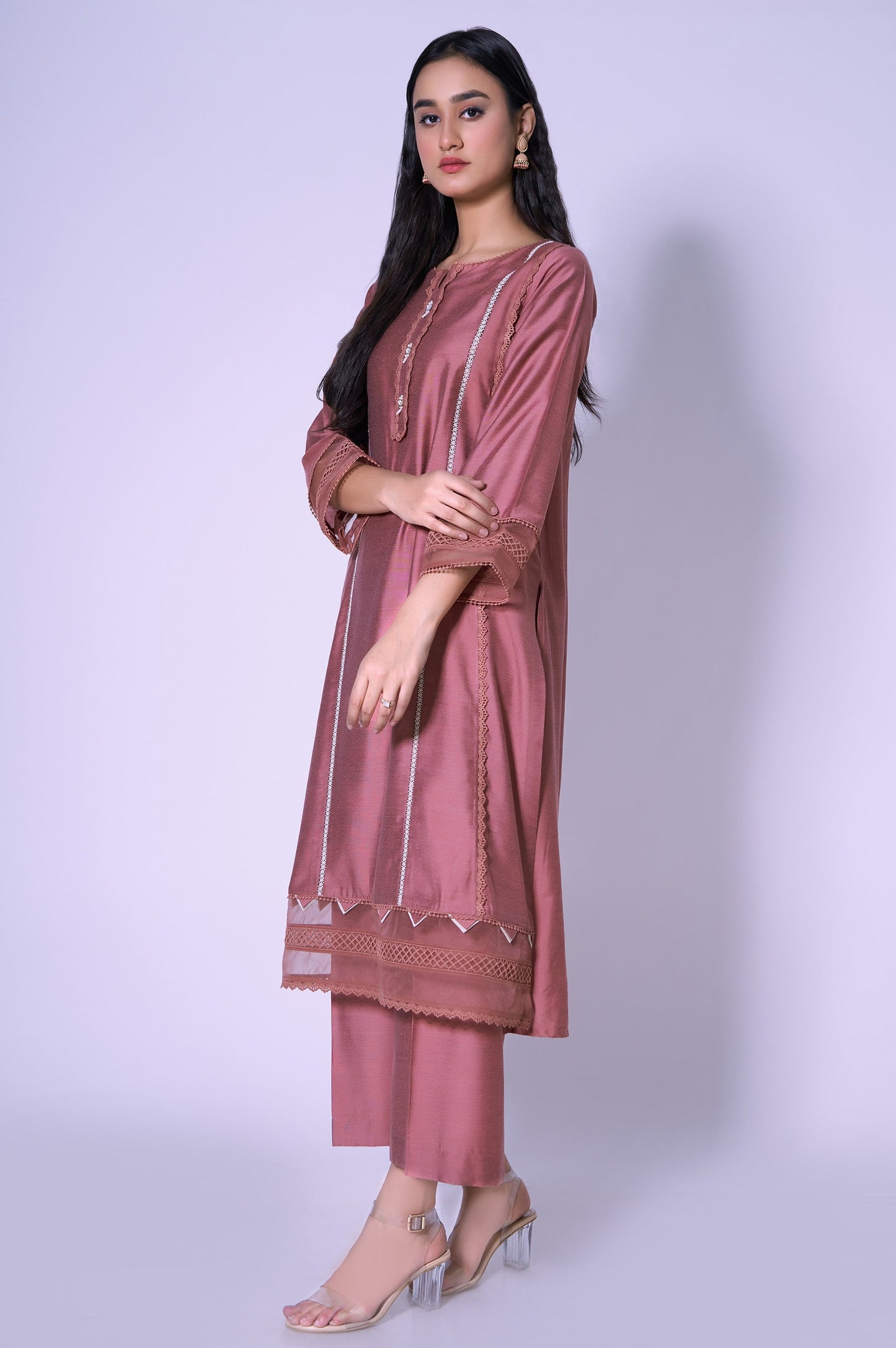 Stitched 2 Piece Cotton Silk Stylized Outfit