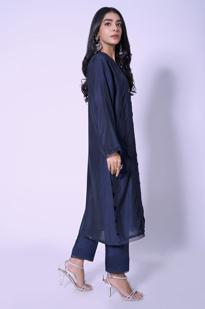 Stitched 2 Piece Cotton silk Stylized Outfit