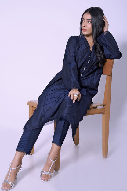 Stitched 2 Piece Cotton silk Stylized Outfit