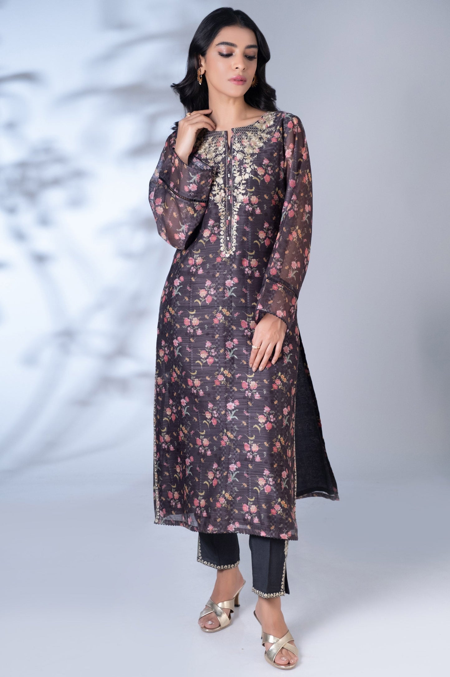 Stitched 2 Piece Digital Printed Cotton Staple Outfit