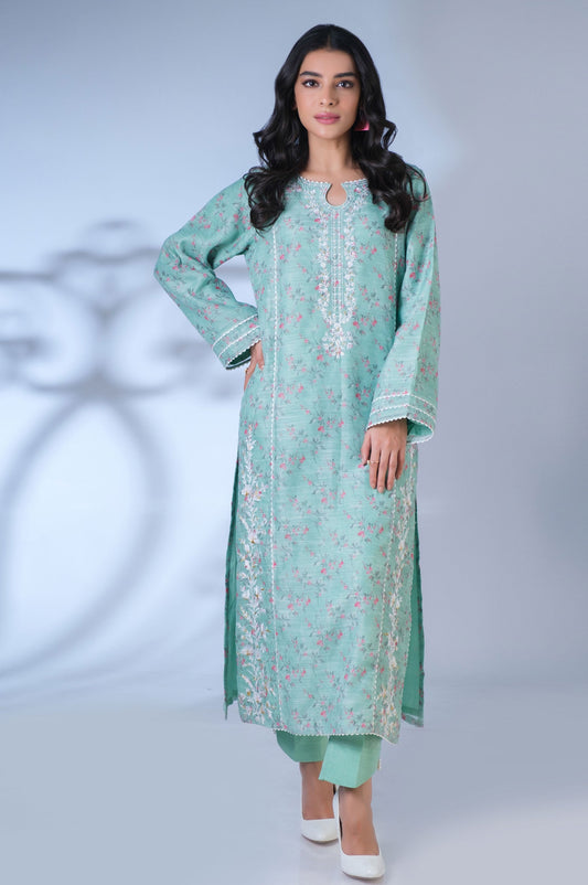 Stitched 2 Piece Cotton Staple Embroidered Outfit