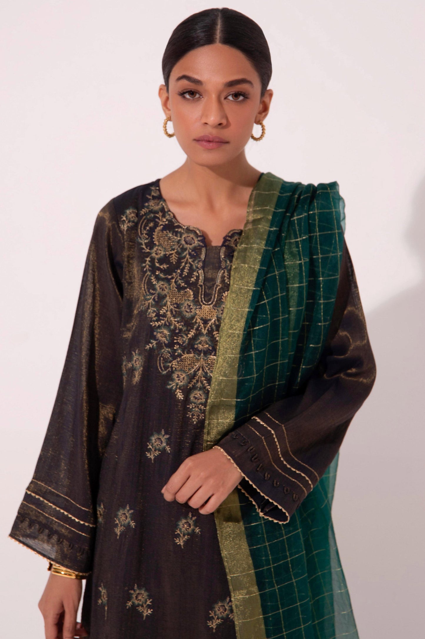 Stitched 3 Piece Staple Maysori Embroidered Suit