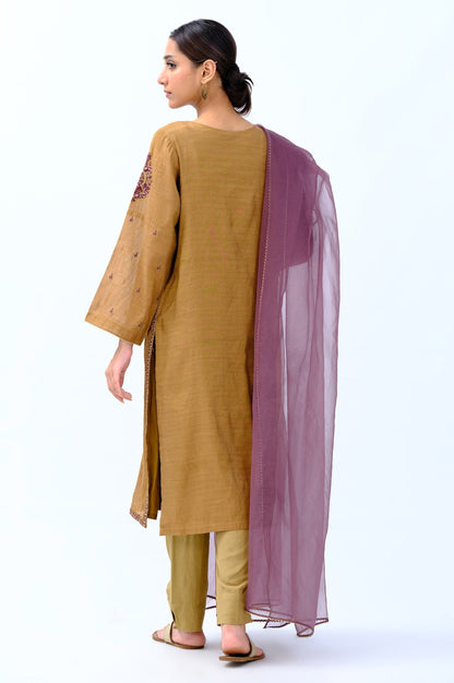 Stitched 3 Piece Staple Mysuri Embroidered Outfit