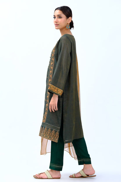 Stitched 3 Piece Mysuri Embroidered Outfit