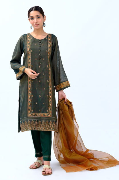 Stitched 3 Piece Mysuri Embroidered Outfit