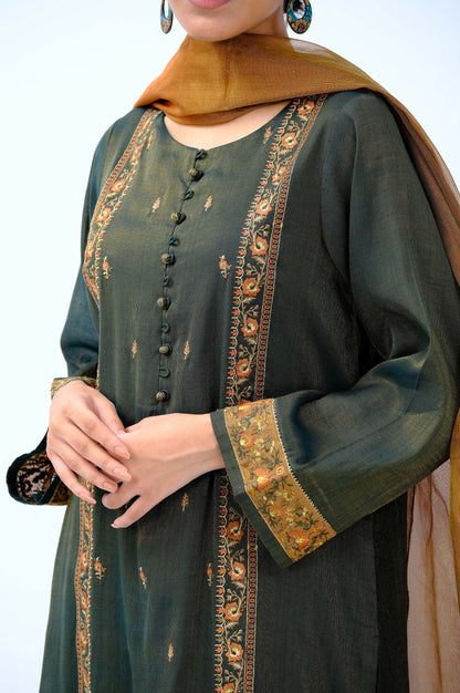 Stitched 3 Piece Mysuri Embroidered Outfit