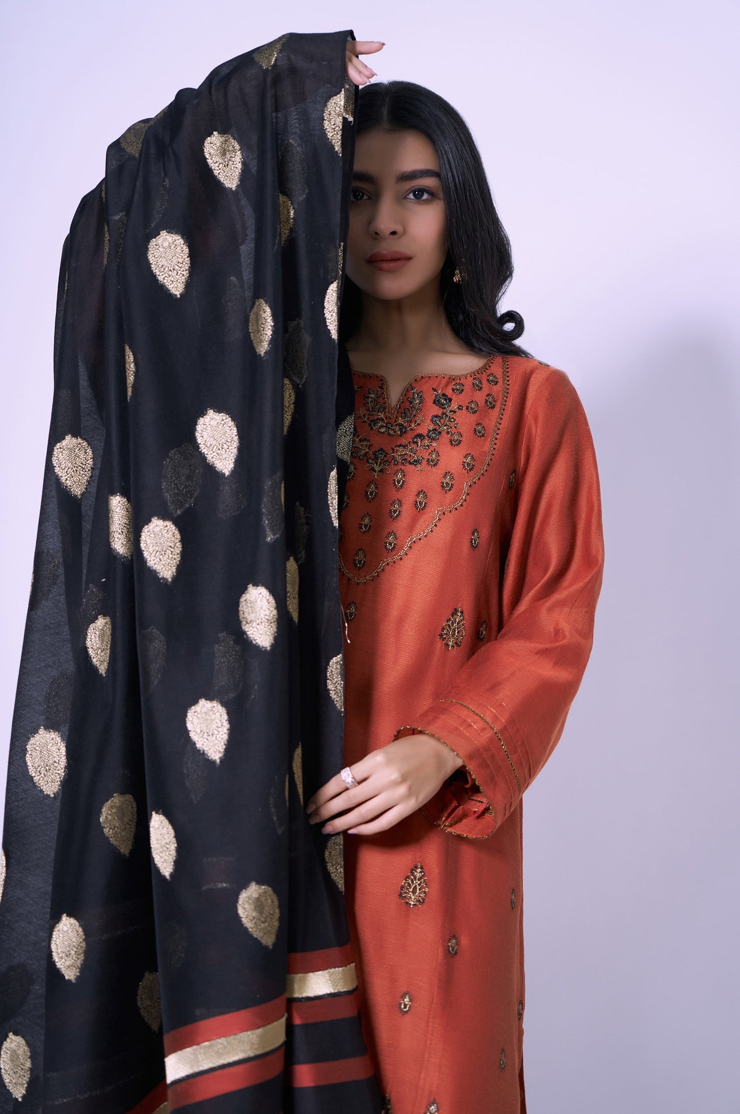 Stitched 3 Piece Embroidered Luxury Outfit