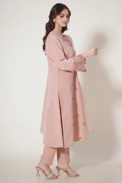 Stitched 3 Piece Embroidered Cotton Mysuri Outfit