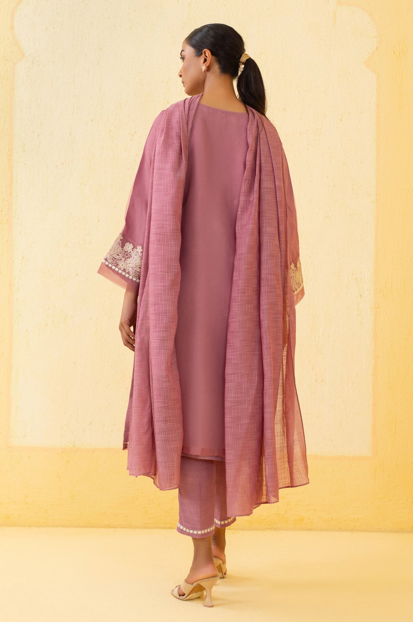 Stitched 3 Piece Embroidered Organza Outfit