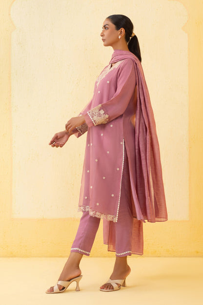 Stitched 3 Piece Embroidered Organza Outfit