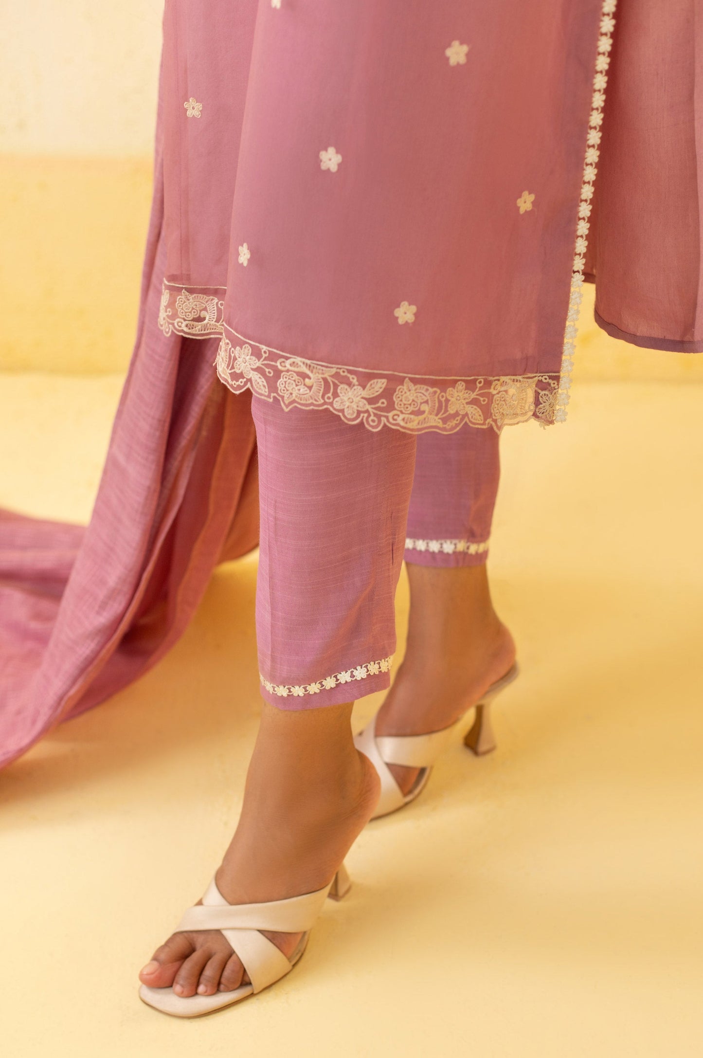 Stitched 3 Piece Embroidered Organza Outfit