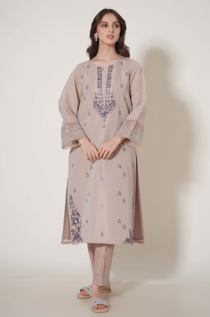 Stitched 3 Piece Embroidered Cotton Mysuri Outfit
