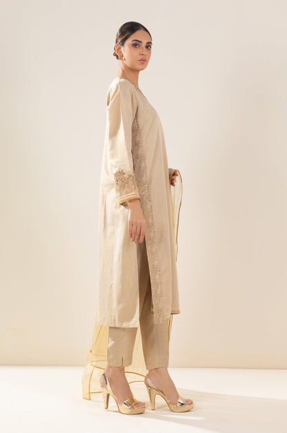 Stitched 3 Piece Embroidered Cotton Mysuri Outfit