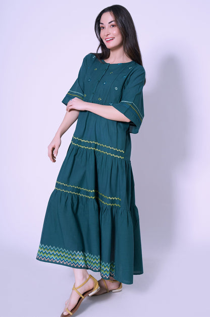 Stitched 1 Piece Cambric Dress