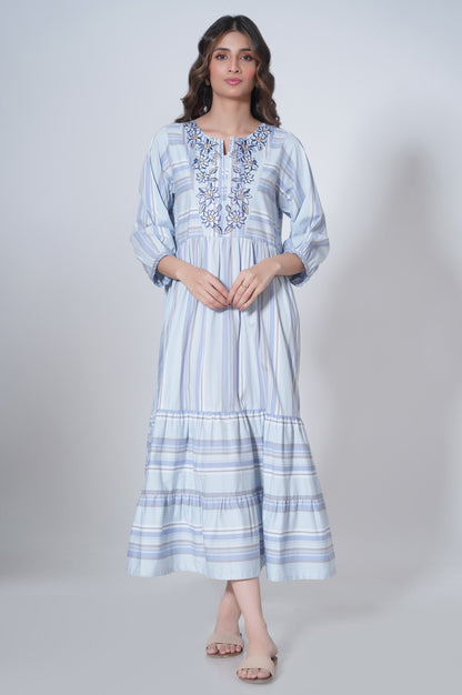 Stitched 1 Piece Yarn Dyed Dress