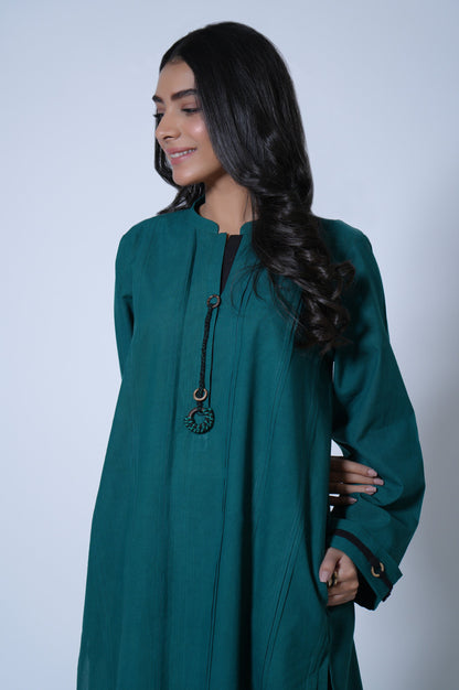 Stitched 1 Piece Stylized Cambric Shirt