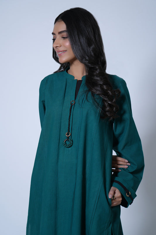 Stitched 1 Piece Stylized Cambric Shirt