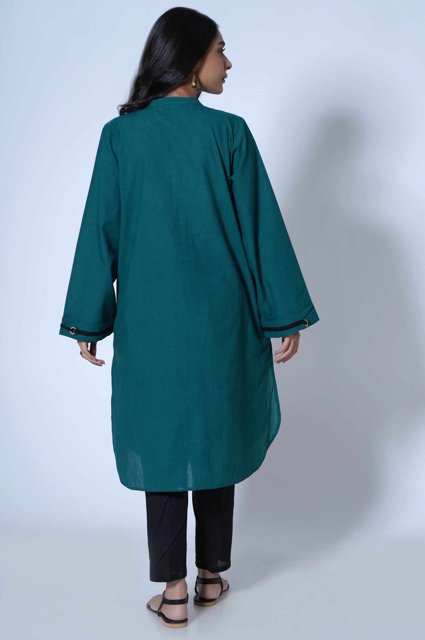 Stitched 1 Piece Stylized Cambric Shirt