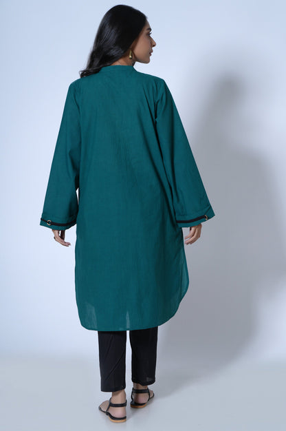 Stitched 1 Piece Stylized Cambric Shirt