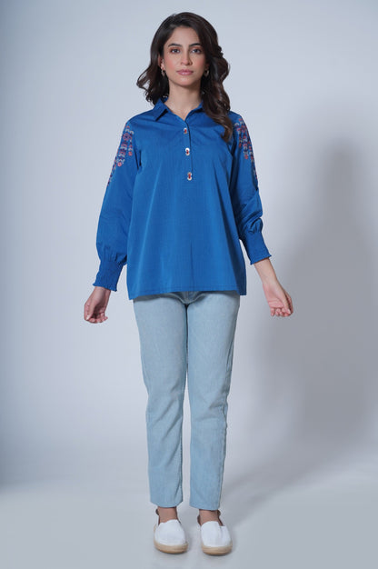 Stitched 1 Piece Yarn Dyed Top