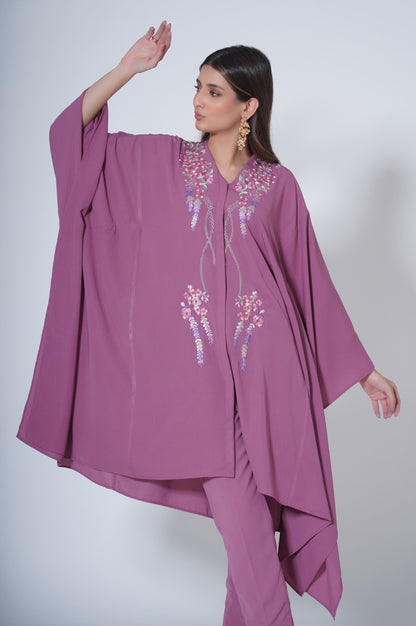 Stitched 2 piece Crepe Pocho Suit