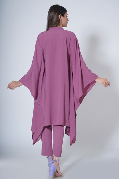 Stitched 2 piece Crepe Pocho Suit