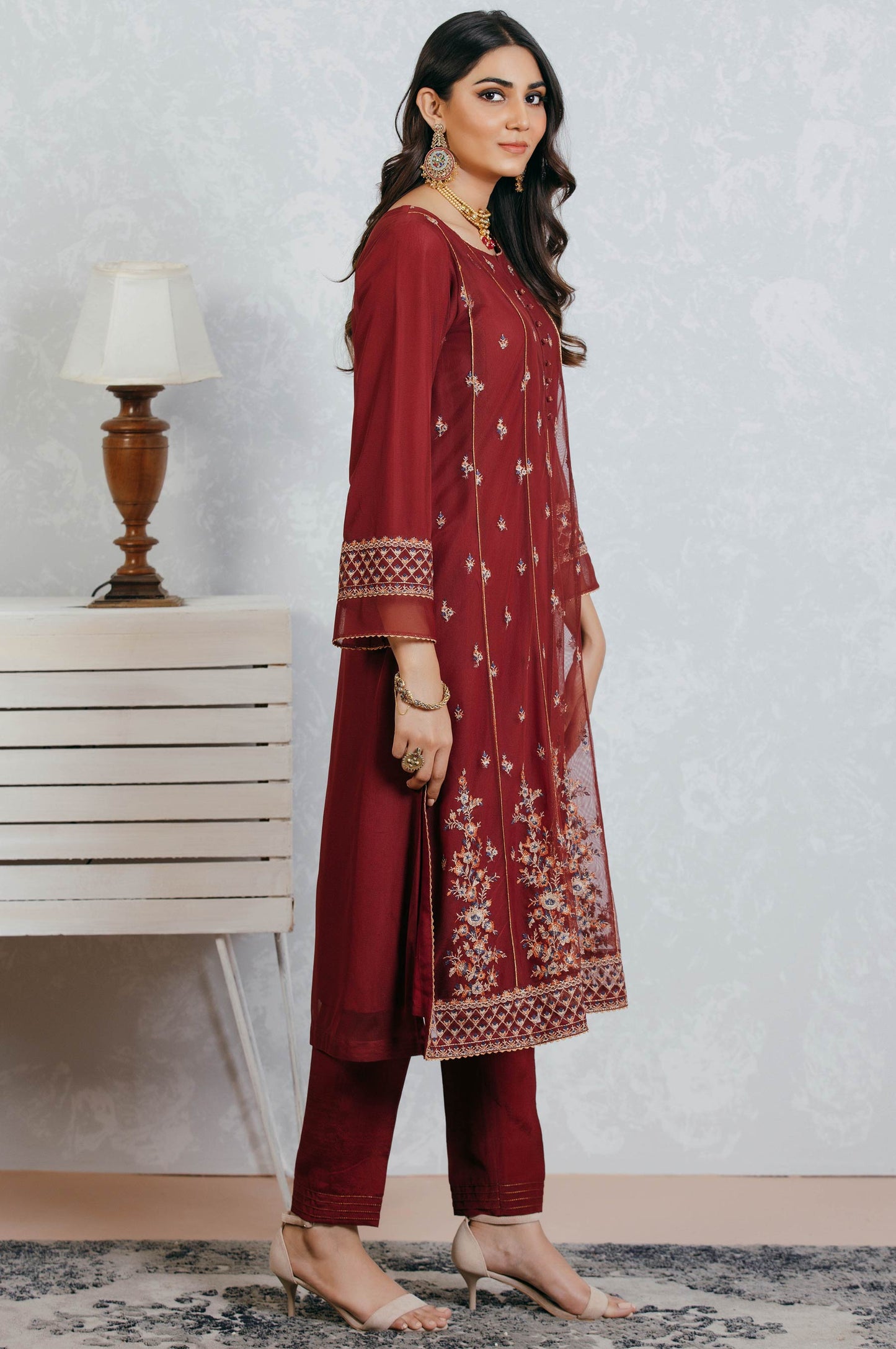 Stitched 1 Piece Embroidered Polynet Shirt