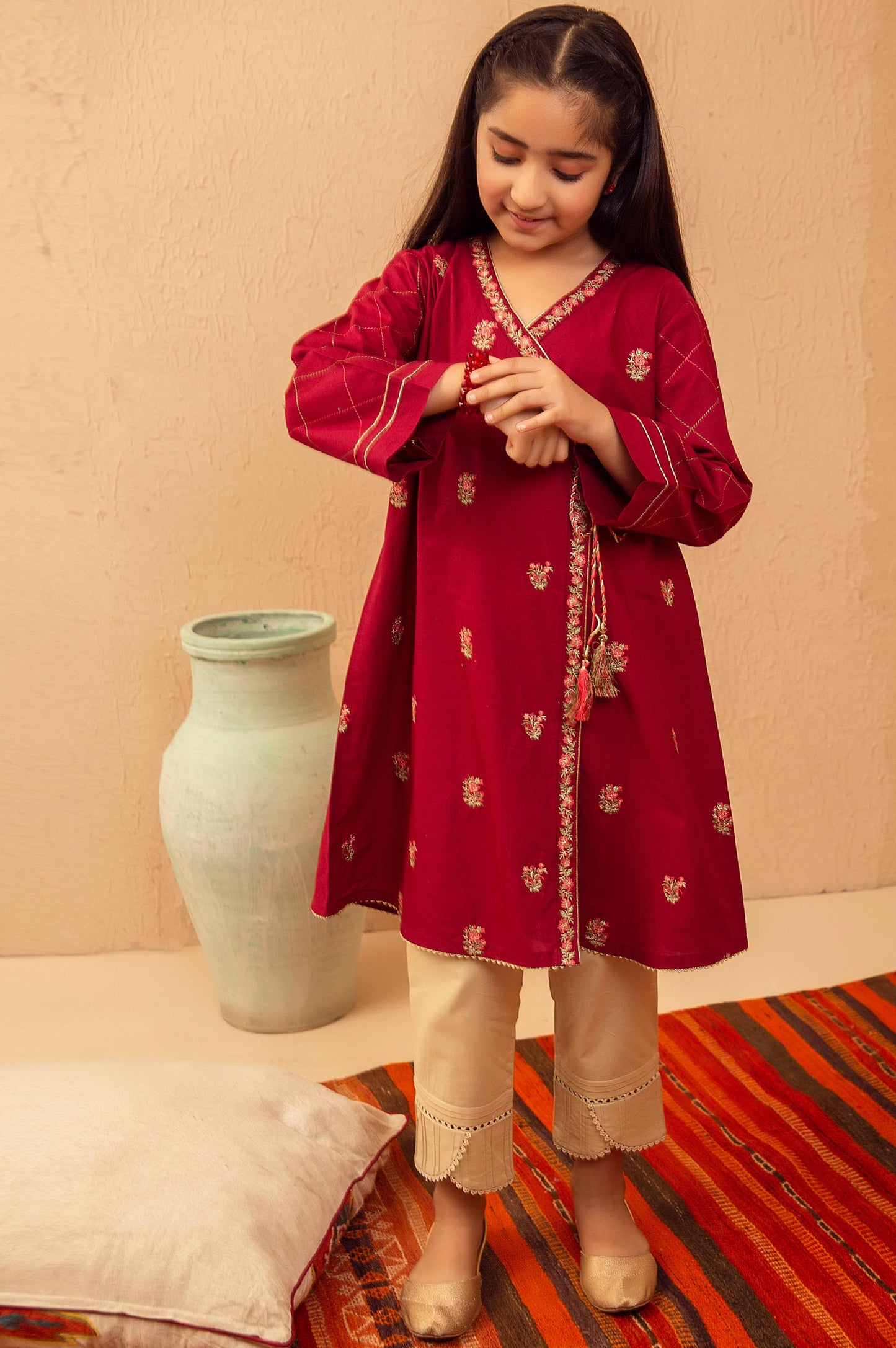 stitched 1 Piece Embroidered Shirt - Cotton