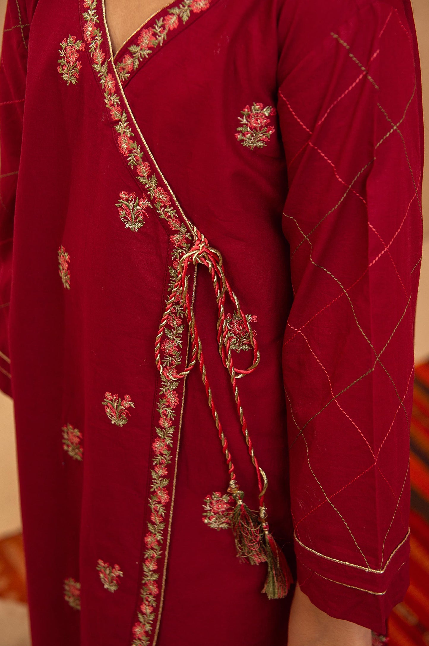 stitched 1 Piece Embroidered Shirt - Cotton