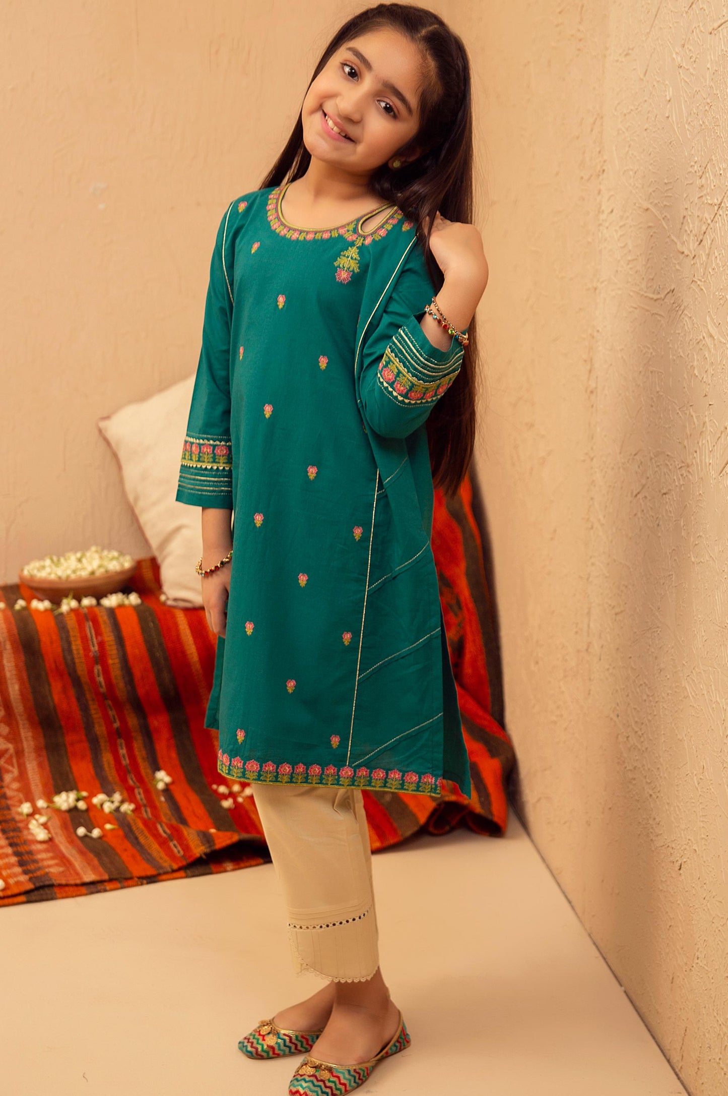 stitched 1 Piece Embroidered Shirt - Cotton