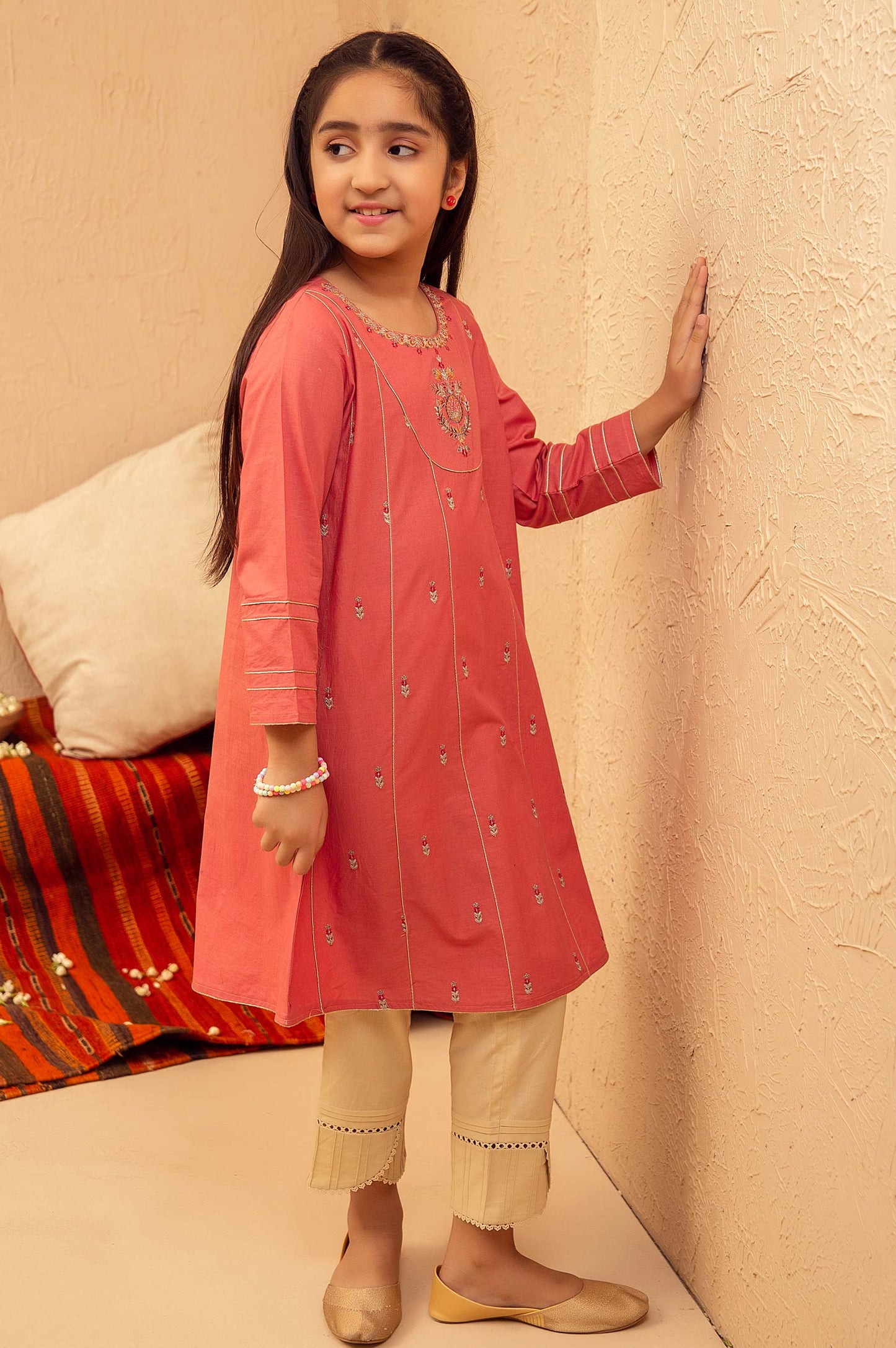 stitched 1 Piece Embroidered Shirt - Cotton