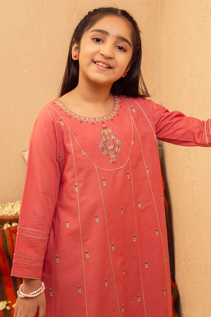 stitched 1 Piece Embroidered Shirt - Cotton