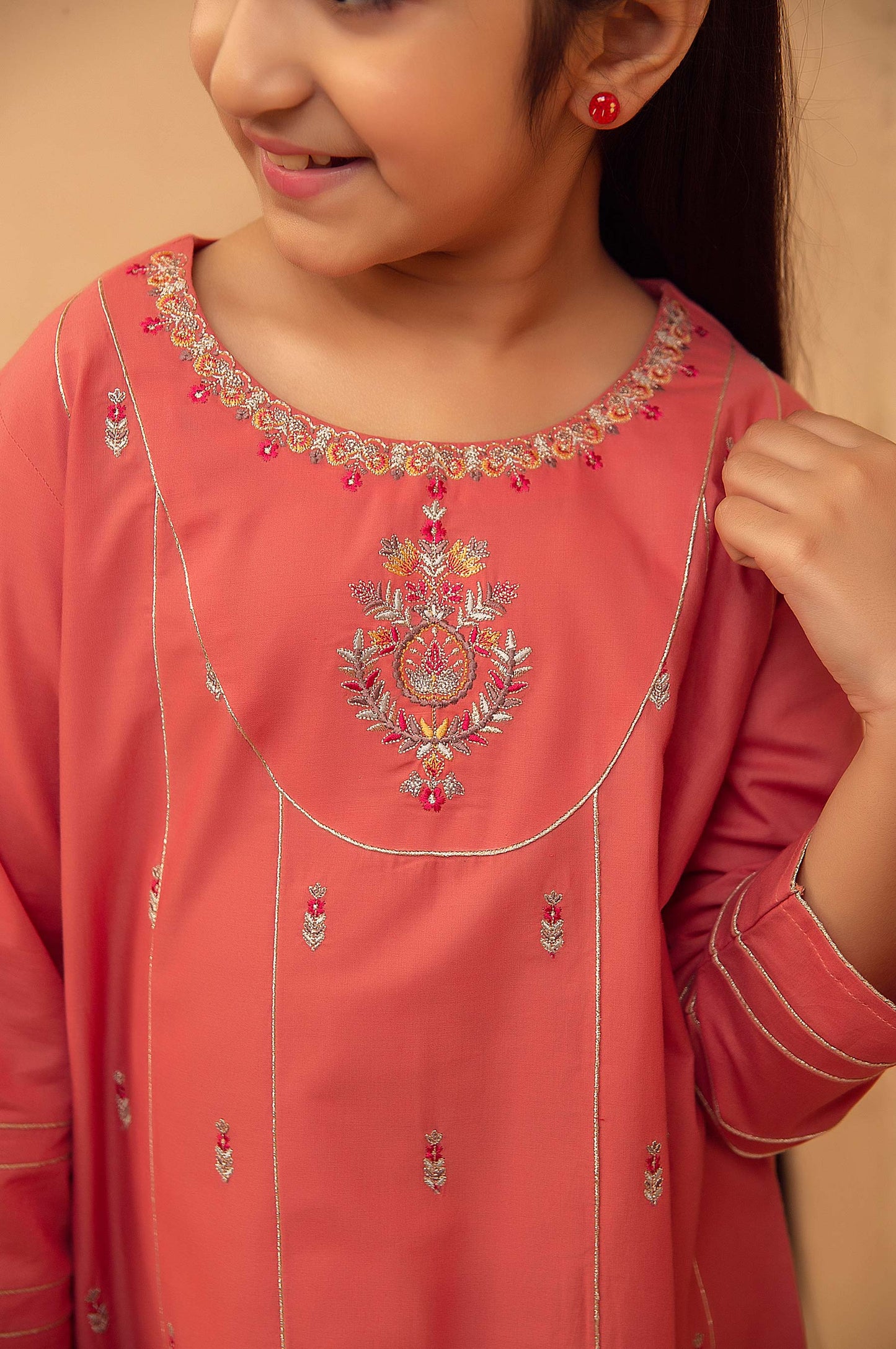 stitched 1 Piece Embroidered Shirt - Cotton