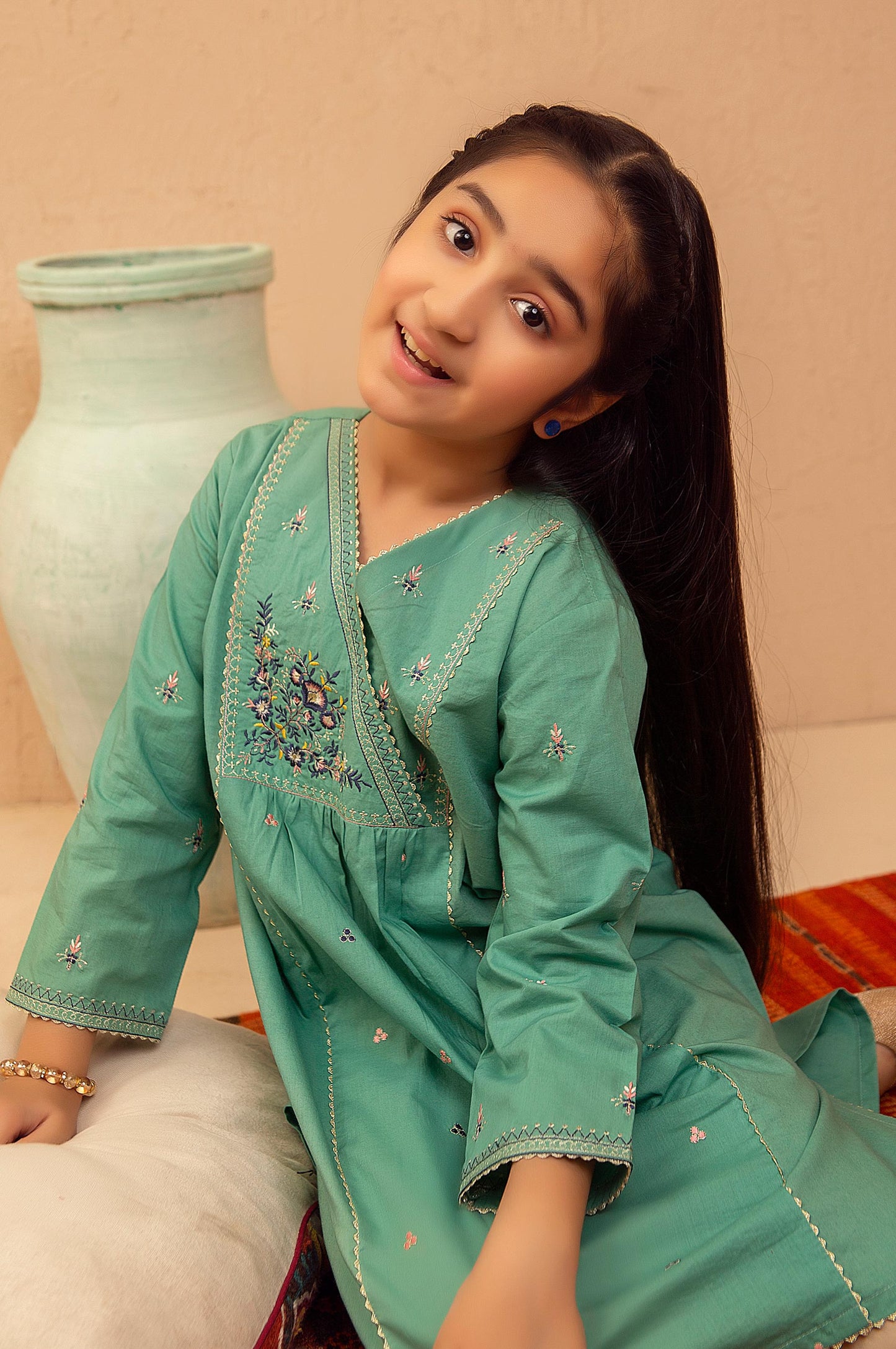 stitched 1 Piece Embroidered Shirt - Cotton